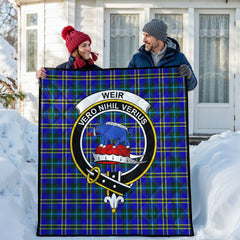 Weir Modern Tartan Crest Quilt
