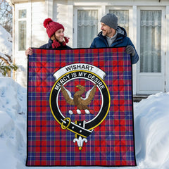 Wishart Dress Tartan Crest Quilt