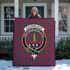Auchinleck Tartan Crest Quilt