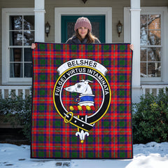 Belshes Tartan Crest Quilt