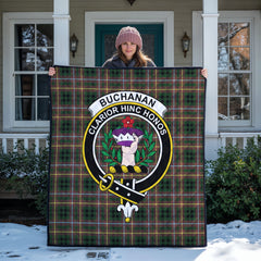 Buchanan Hunting Tartan Crest Quilt