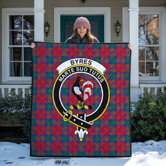 Byres Tartan Crest Quilt