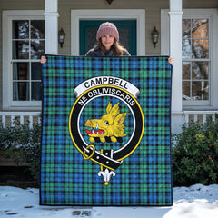 Campbell Ancient 01 Tartan Crest Quilt