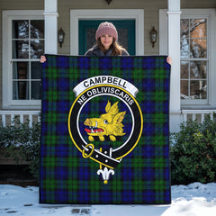 Campbell Modern Tartan Crest Quilt