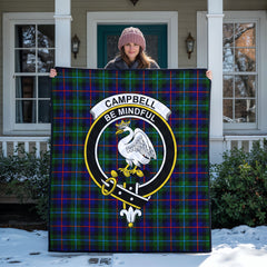 Campbell of Cawdor Modern Tartan Crest Quilt