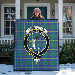 Carmichael Ancient Tartan Crest Quilt