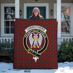 Carruthers Tartan Crest Quilt