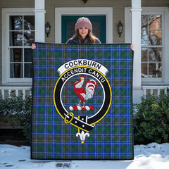 Cockburn Ancient Tartan Crest Quilt