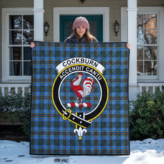 Cockburn Modern Tartan Crest Quilt