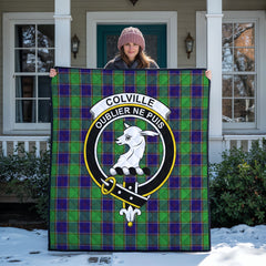 Colville Tartan Crest Quilt