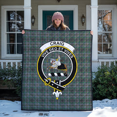 Craig Tartan Crest Quilt