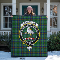 Cranstoun Tartan Crest Quilt
