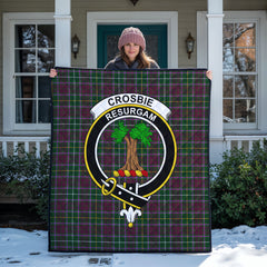 Crosbie Tartan Crest Quilt