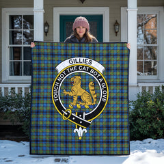 Gillies Ancient Tartan Crest Quilt