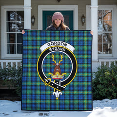 Gordon Ancient Tartan Crest Quilt