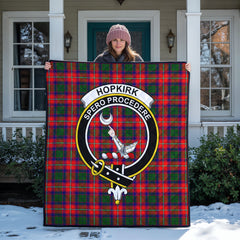 Hopkirk Tartan Crest Quilt