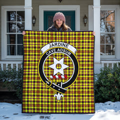 Jardine Tartan Crest Quilt