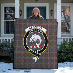 Kennedy Weathered Tartan Crest Quilt