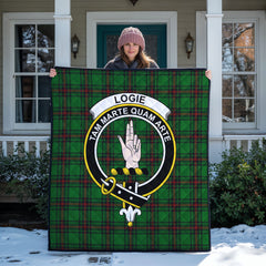 Logie Tartan Crest Quilt