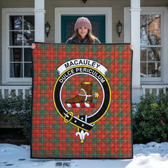 MacAulay Ancient Tartan Crest Quilt