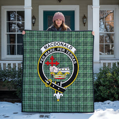 MacDonald Lord of the Isles Hunting Tartan Crest Quilt