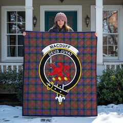 MacDuff Hunting Modern Tartan Crest Quilt