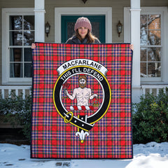 MacFarlane Modern Tartan Crest Quilt