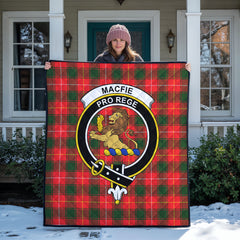 MacFie Tartan Crest Quilt