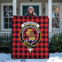 MacGregor Rob Roy Modern Tartan Crest Quilt