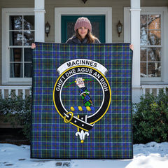 MacInnes Modern Tartan Crest Quilt