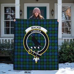 MacKie Tartan Crest Quilt