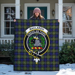MacLaren Modern Tartan Crest Quilt