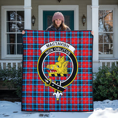 MacTavish Modern Tartan Crest Quilt