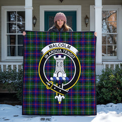 Malcolm (or MacCallum) Tartan Crest Quilt