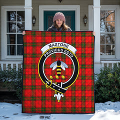 Maxtone Tartan Crest Quilt
