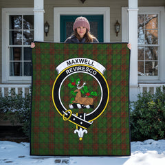 Maxwell Hunting Tartan Crest Quilt