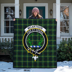 McArthur Modern Tartan Crest Quilt