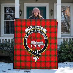 McDonald of Sleat Tartan Crest Quilt