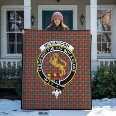 McKintosh Hunting Weathered Tartan Crest Quilt