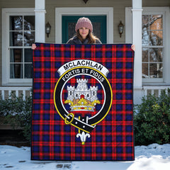 McLachlan Modern Tartan Crest Quilt