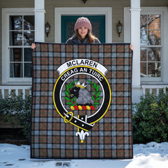 McLaren Weathered Tartan Crest Quilt