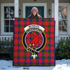 McNicol (of Scorrybreac) Tartan Crest Quilt