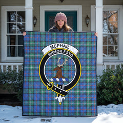 McPhail Hunting Ancient Tartan Crest Quilt
