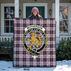 McPherson Hunting Ancient Tartan Crest Quilt