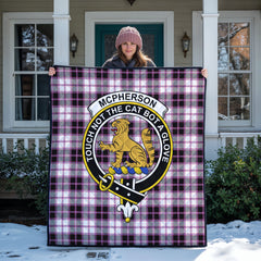 McPherson Hunting Modern Tartan Crest Quilt