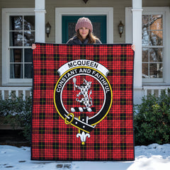 McQueen Modern Tartan Crest Quilt