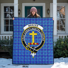 Mercer Modern Tartan Crest Quilt