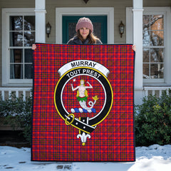 Murray of Tulloch Modern Tartan Crest Quilt