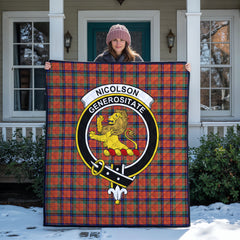 Nicolson Ancient Tartan Crest Quilt
