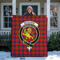 Nicolson Modern Tartan Crest Quilt